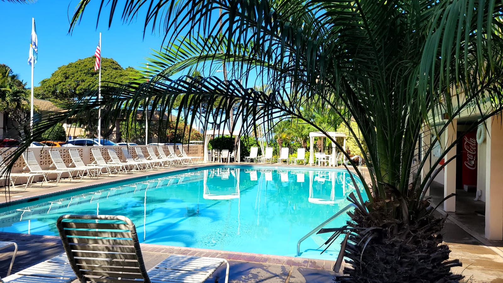 Poolside view at Kihei Kai Nani